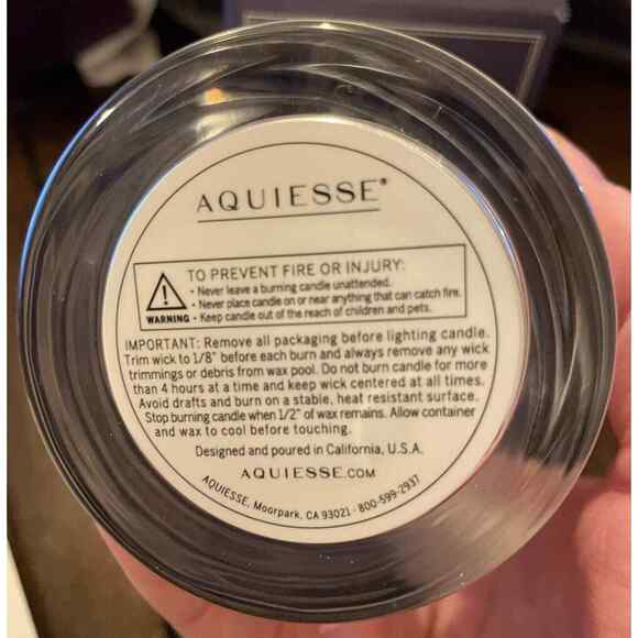 Aquiesse Moonlit Petals 6.5oz. Boxed Luxury Candle Hand Poured Made in USA New - Picture 3 of 4